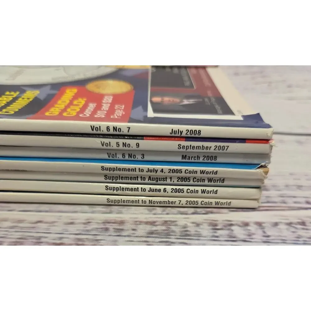 Lot of 7 Coin Values Magazines Coin Collection Price Guides
